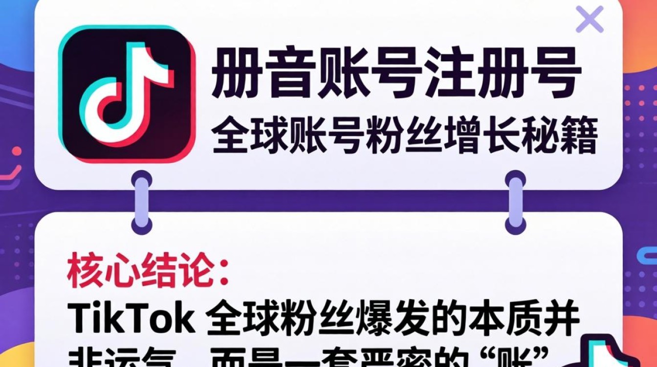 TikTok 账号注册号全球账号粉丝增长秘籍