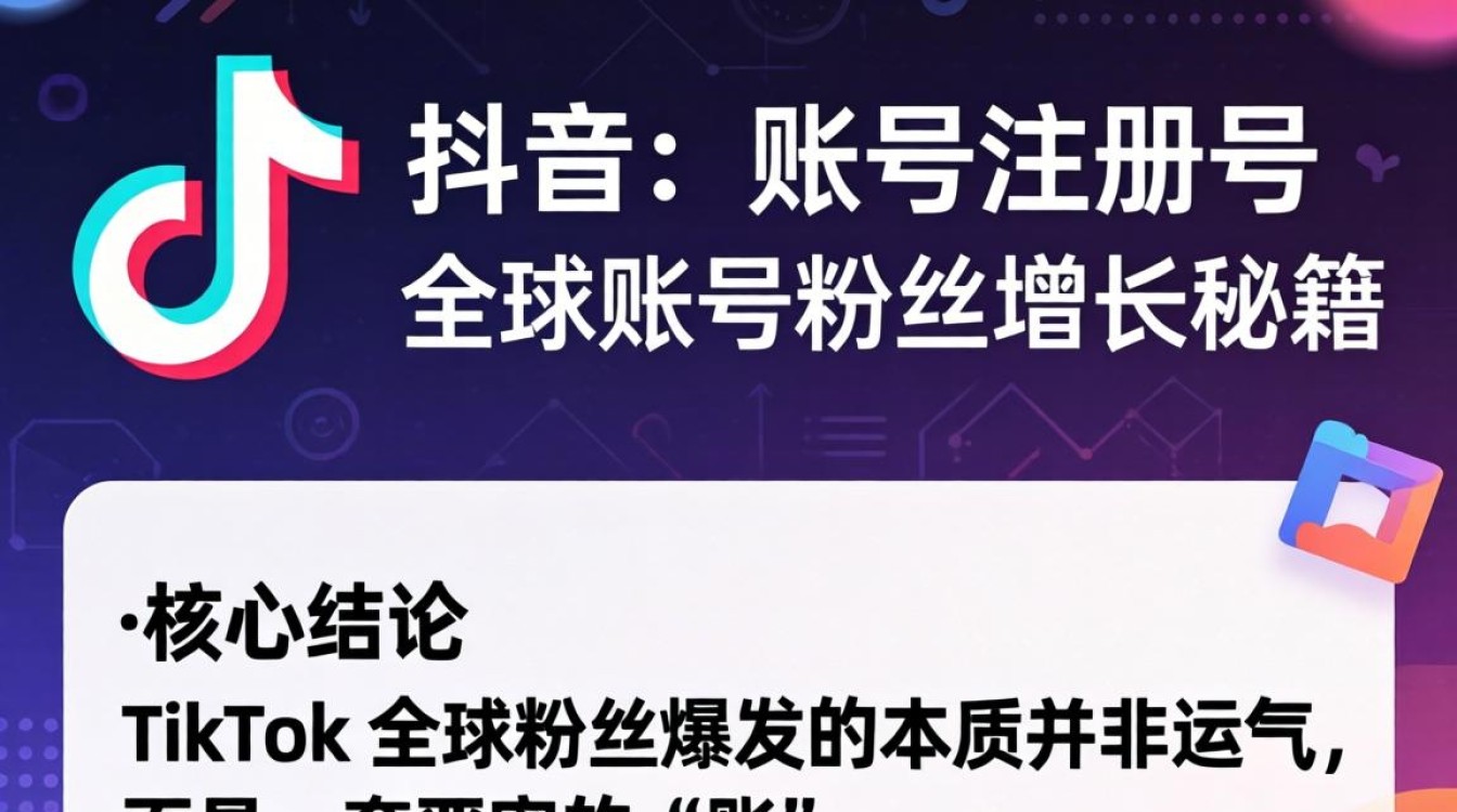 TikTok 账号注册号全球账号粉丝增长秘籍