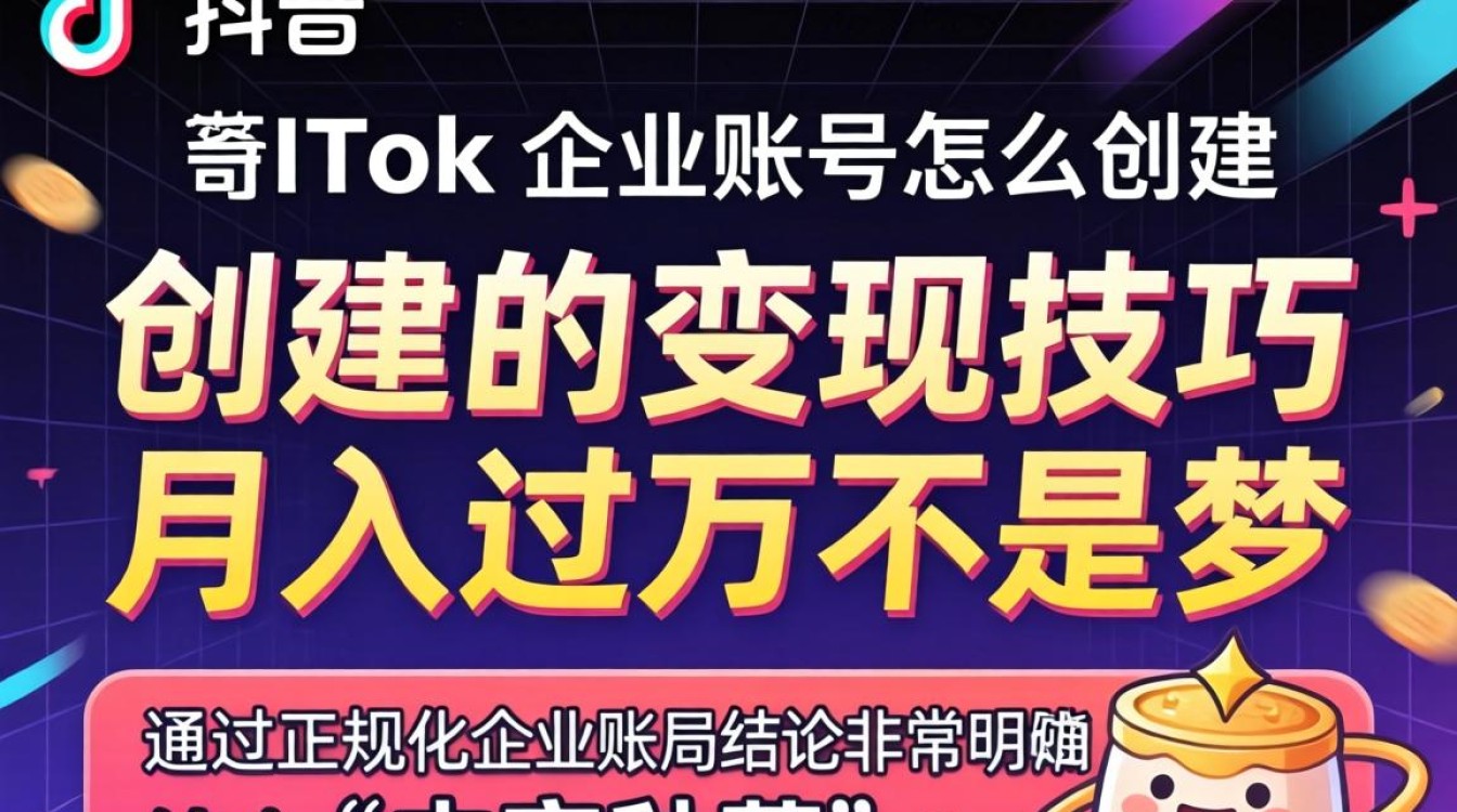 TikTok 企业账号怎么创建月入过万