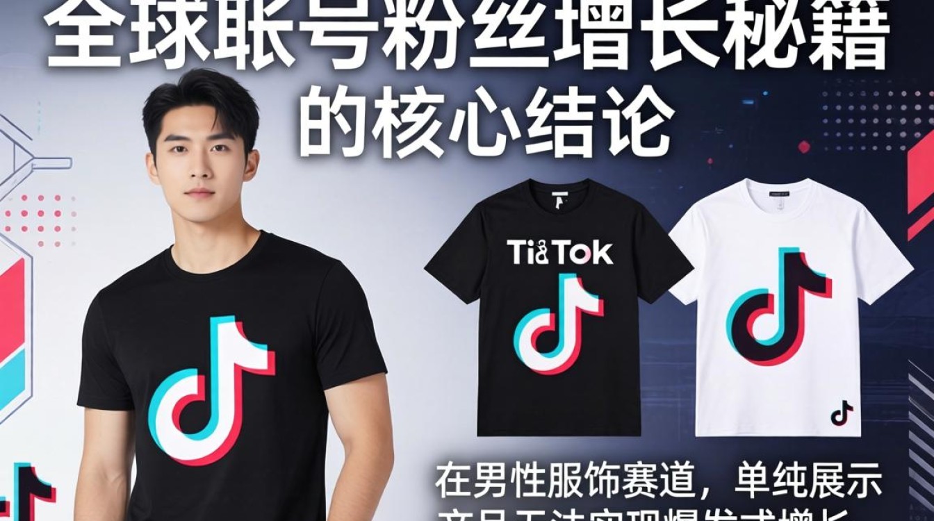 TikTok T恤短袖男全球账号粉丝增长秘籍