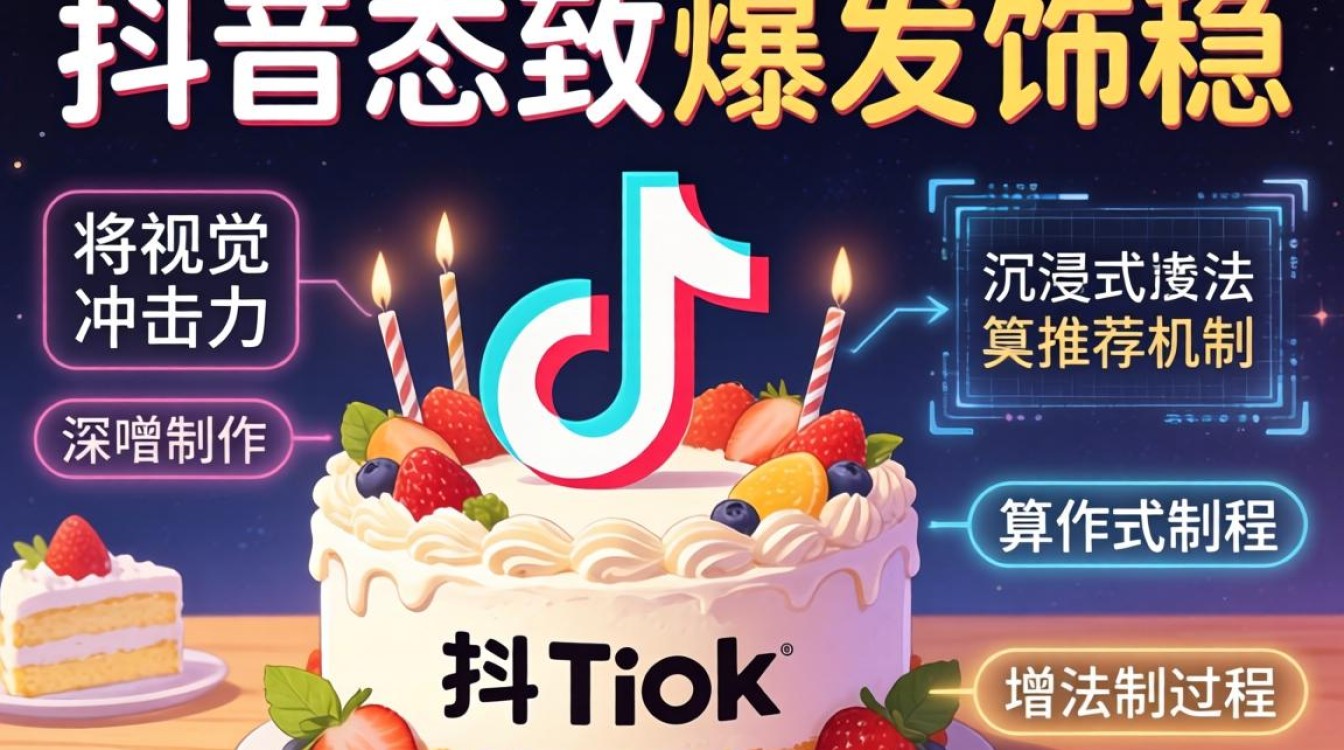 TikTok 蛋糕装饰品怎么拍才爆