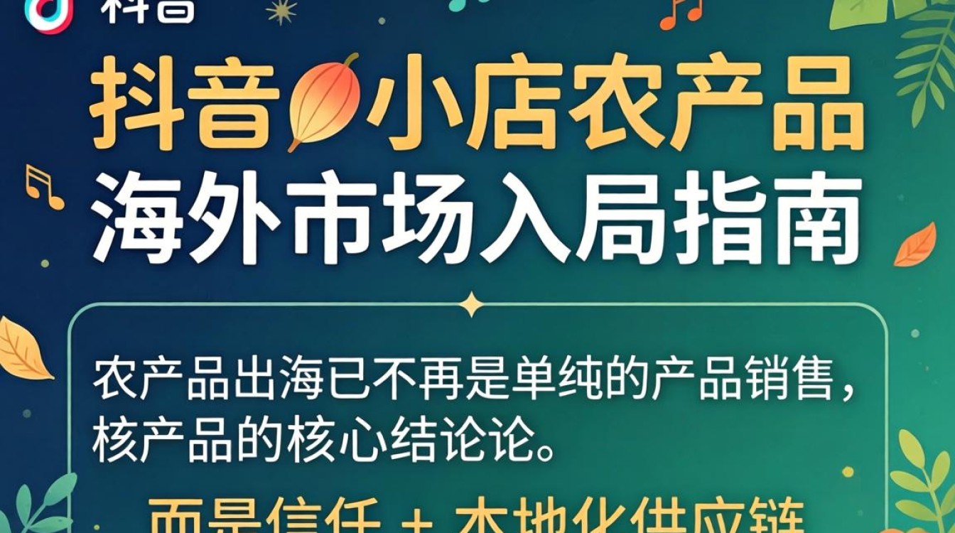 TikTok 小店农产品 海外市场入局指南