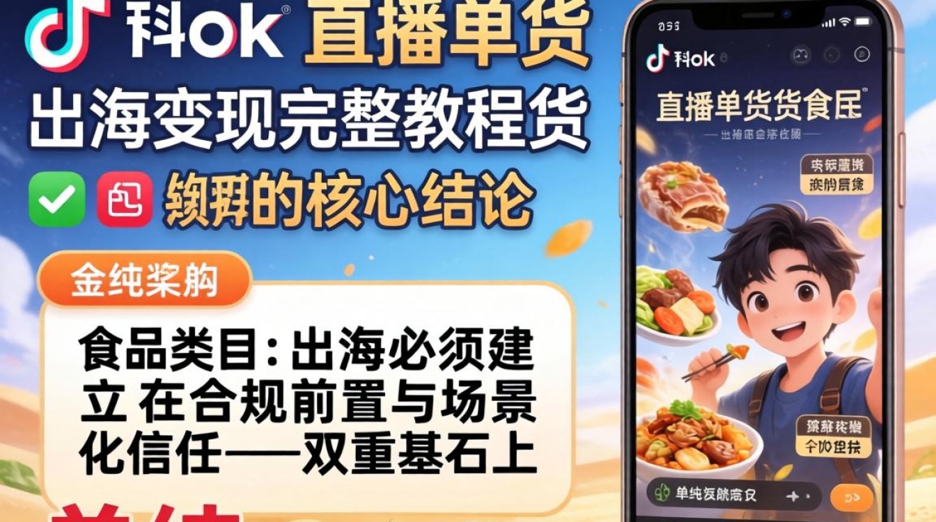 TikTok 直播带货食品出海变现完整教程