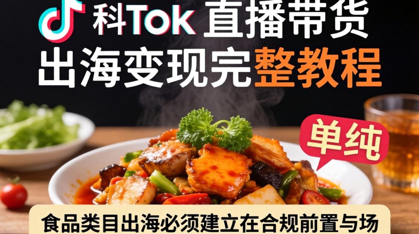 TikTok 直播带货食品出海变现完整教程