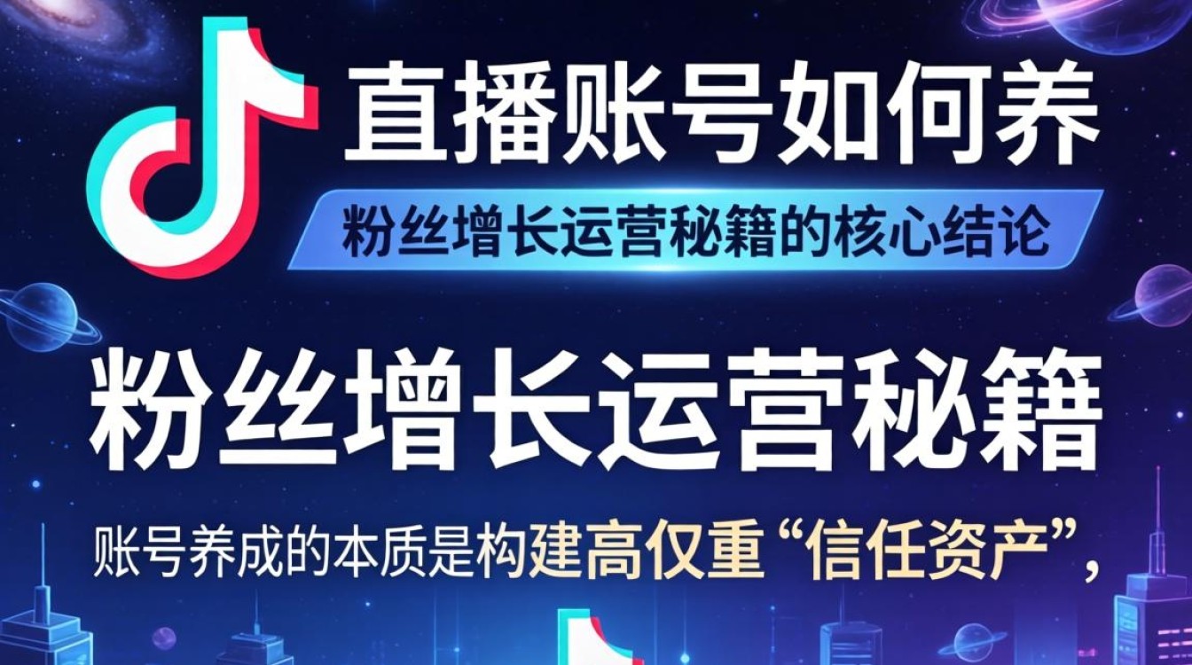 TikTok 直播账号怎么养粉丝增长快