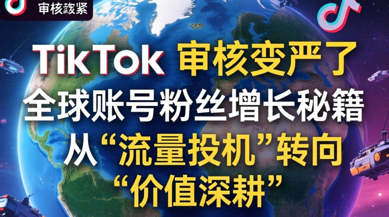 TikTok 审核变严全球账号粉丝增长秘籍