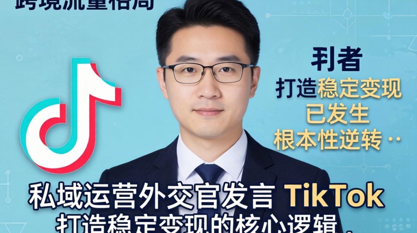 私域运营外交官发言tiktok打造稳定变现