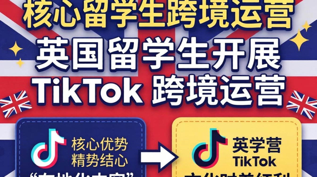 TikTok 英国留学生跨境运营从入门到进阶