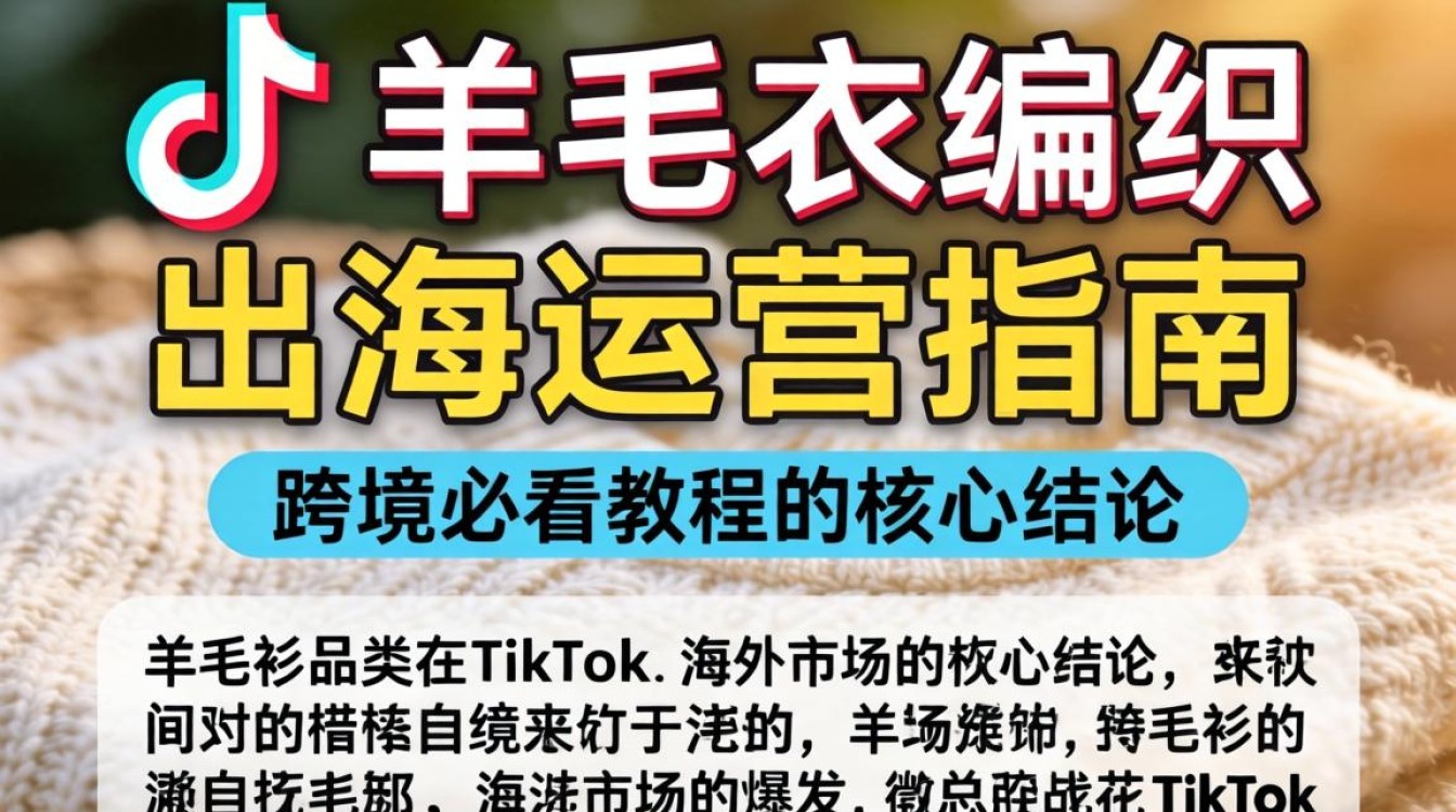 TikTok 羊毛衫编织 出海运营指南