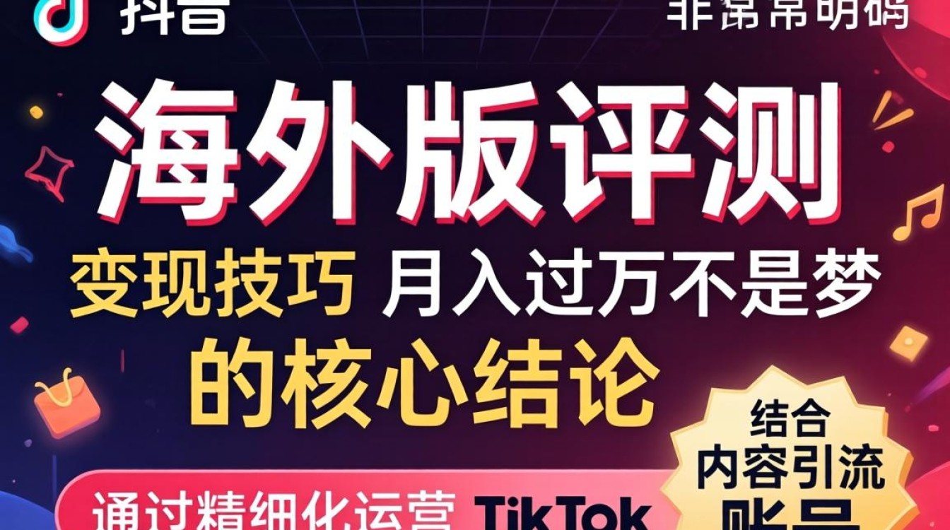 TikTok 海外版评测 变现技巧