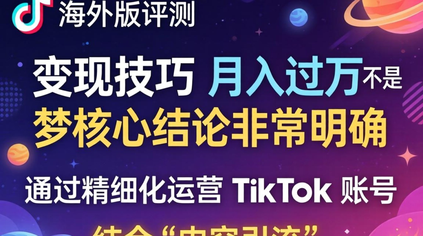 TikTok 海外版评测 变现技巧