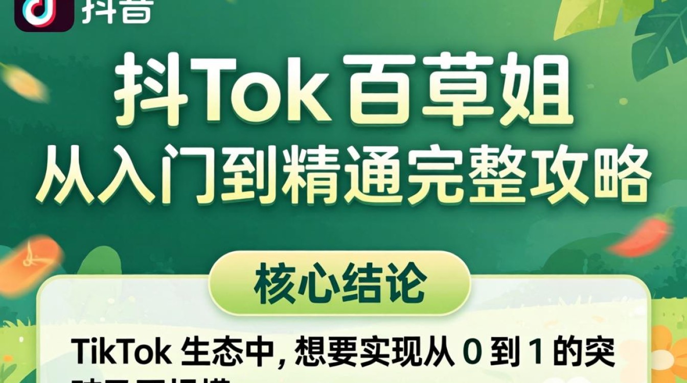 TikTok 百草姐从入门到精通完整攻略
