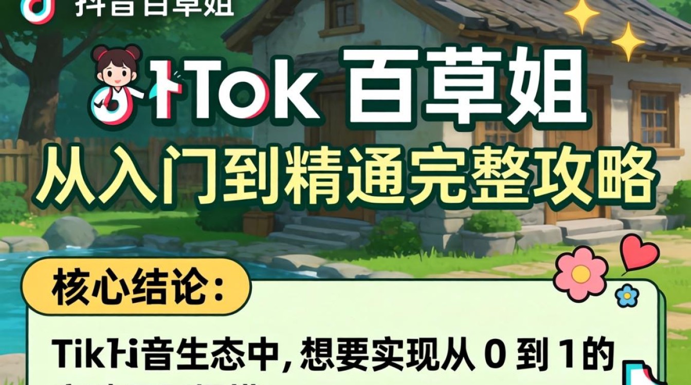 TikTok 百草姐从入门到精通完整攻略