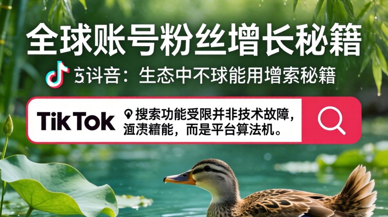 TikTok 不能用搜索功能怎么办