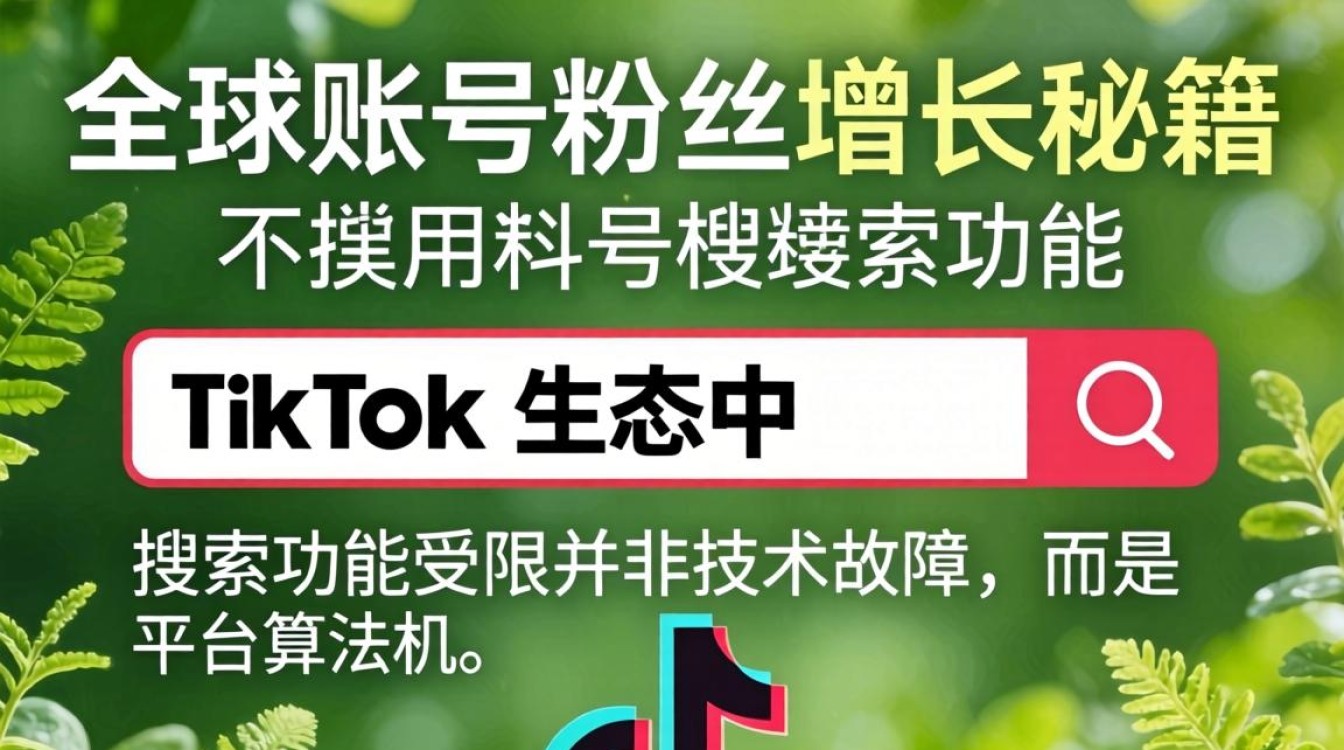 TikTok 不能用搜索功能怎么办