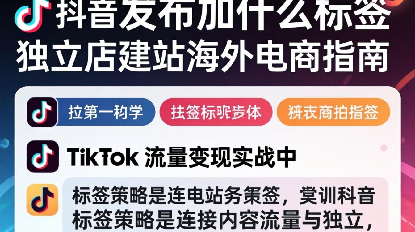 TikTok 发布加什么标签