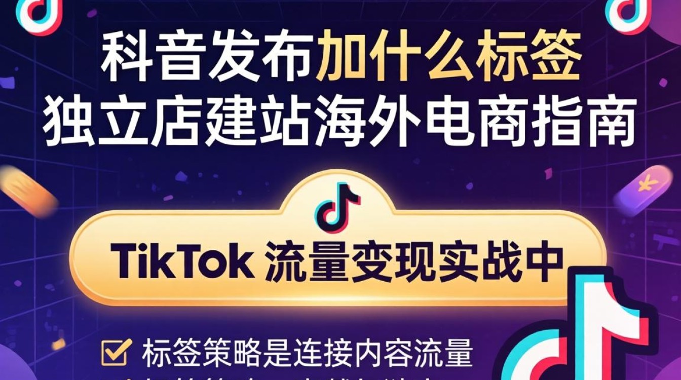 TikTok 发布加什么标签