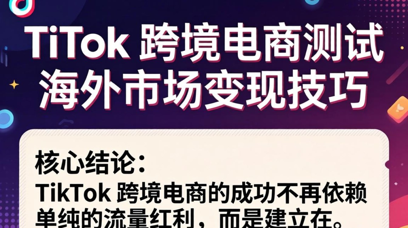 TikTok 跨境电商测试怎么变现