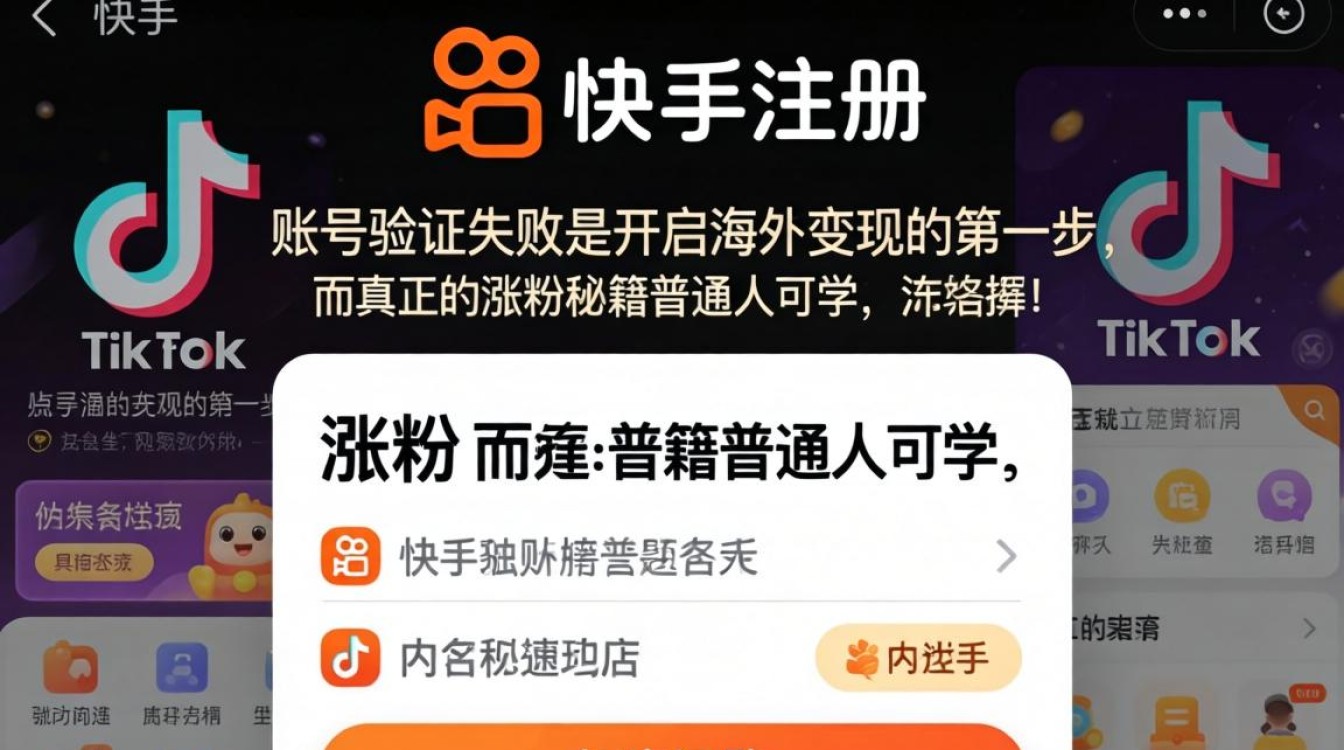 快手注册TikTok账号验证失败怎么办
