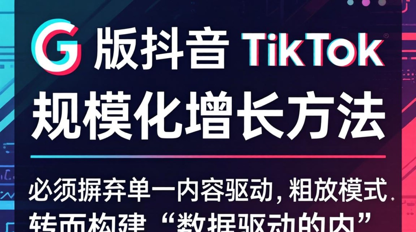 专业运营 G 版抖音 TikTok 规模化增长方法