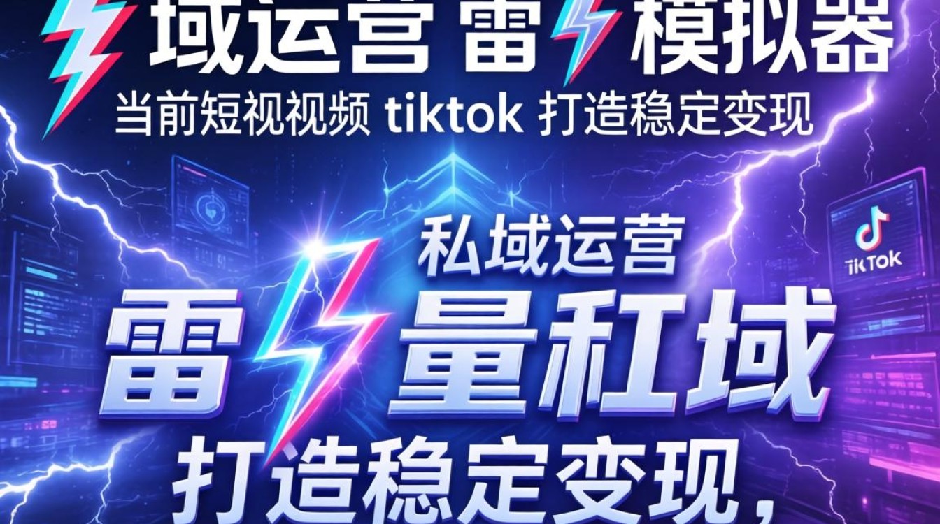 私域运营雷电模拟器 TikTok 打造稳定变现