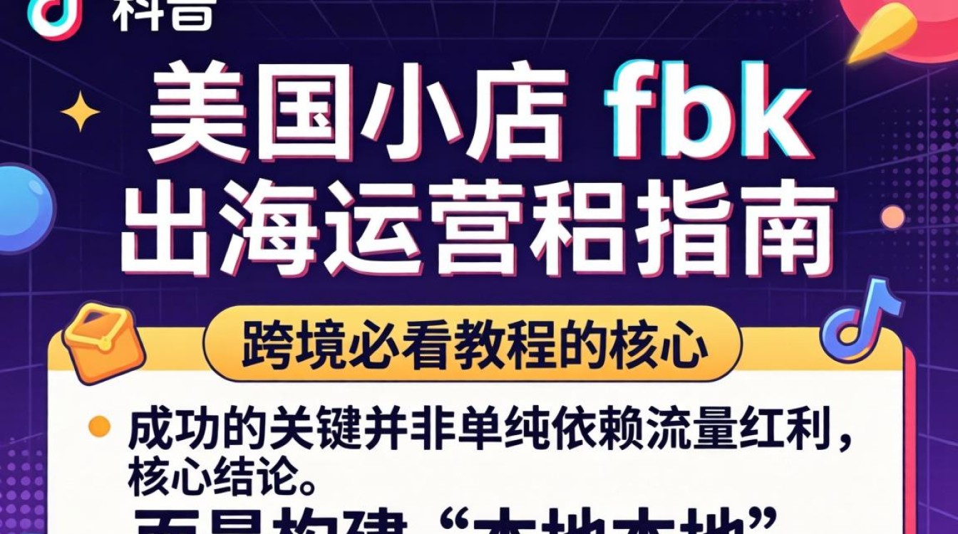 TikTok 美国小店 fbk 出海运营指南
