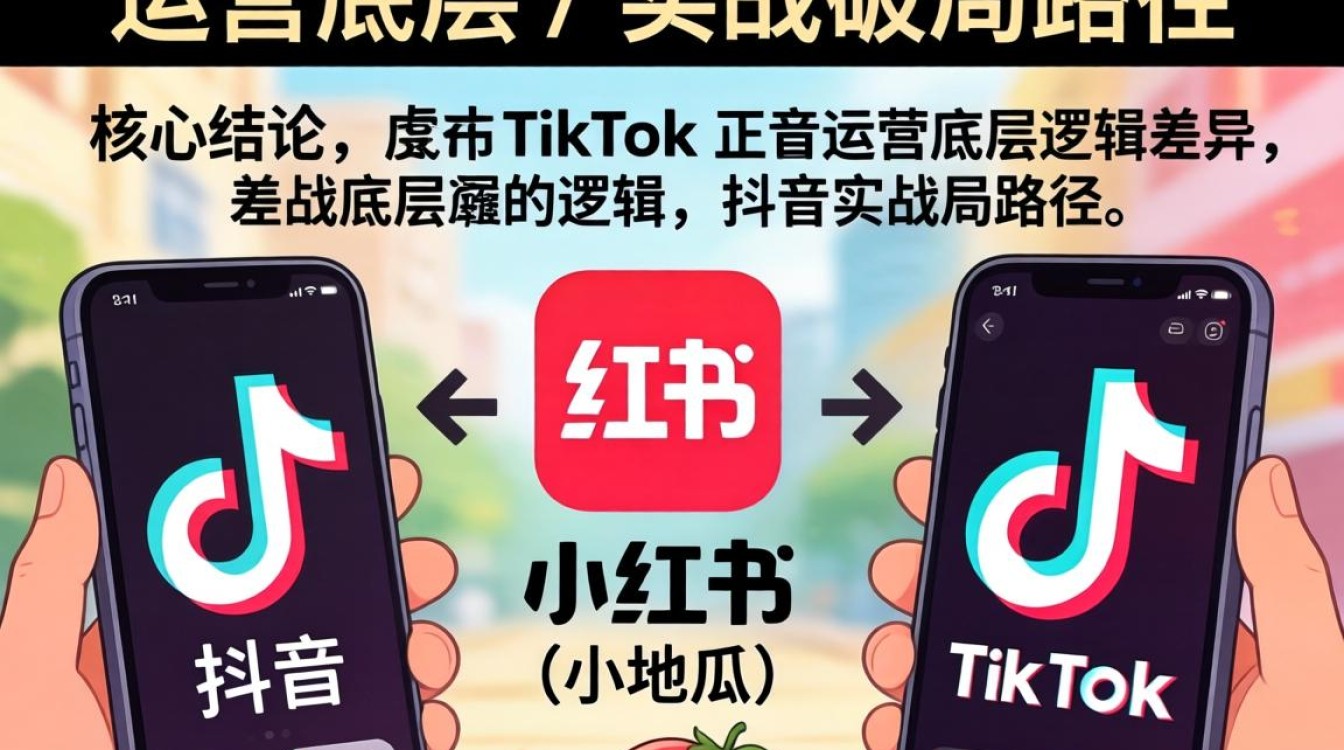 抖音小地瓜与TikTok对比运营实操教程