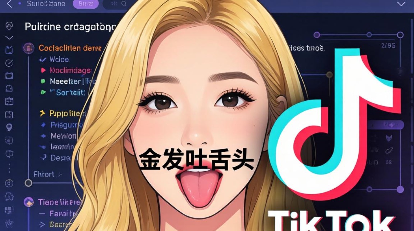 TikTok 金发吐舌头视频怎么火