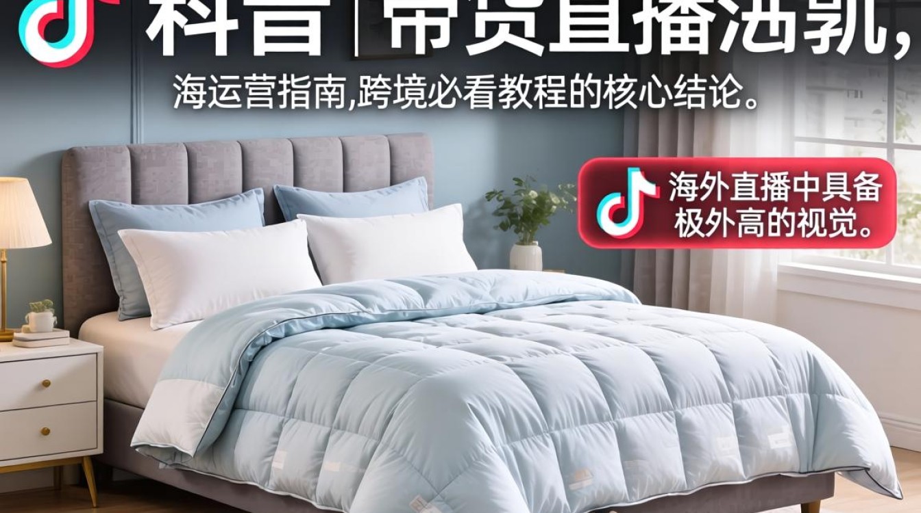 TikTok 带货直播被子怎么卖