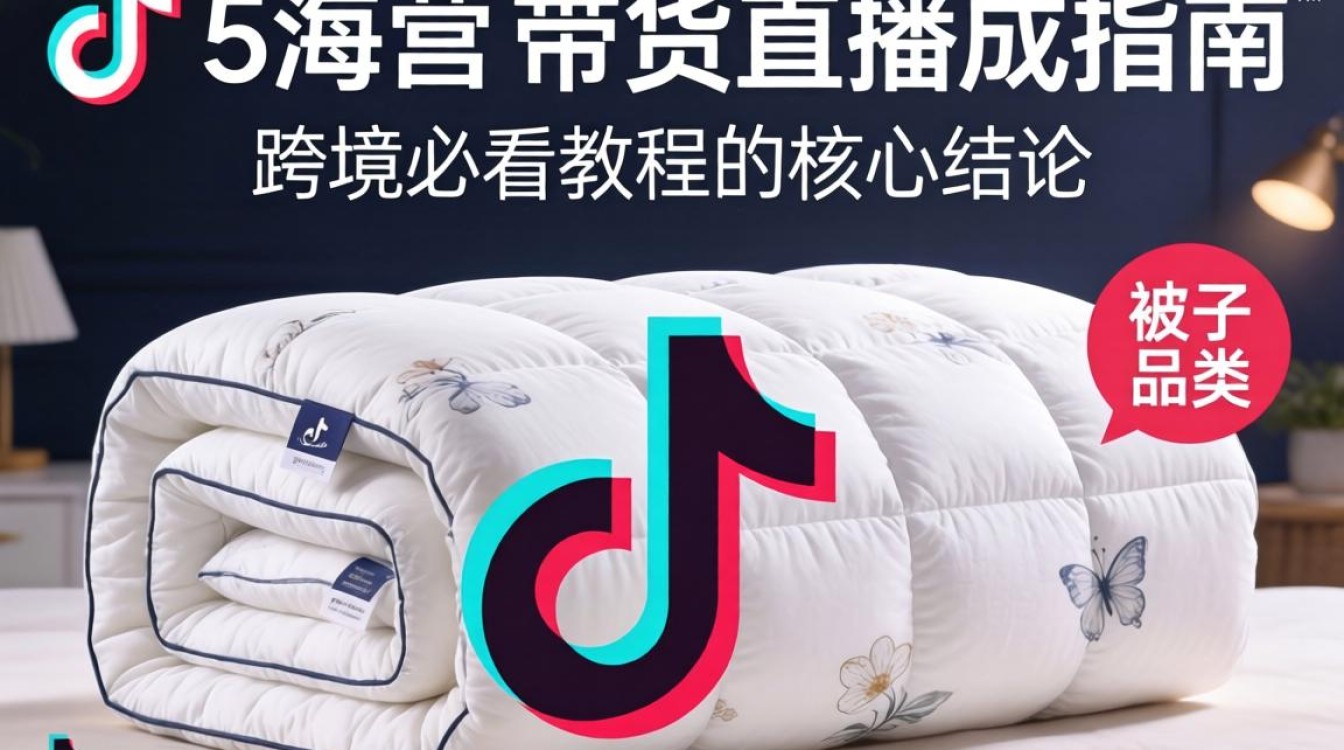 TikTok 带货直播被子怎么卖