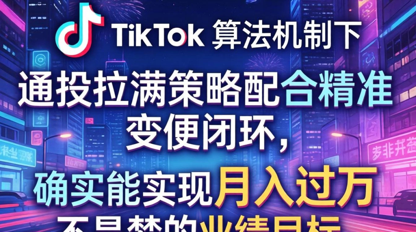 TikTok 通投拉满 变现技巧