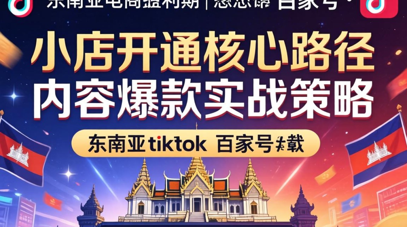柬埔寨TikTok小店开通流程及爆款技巧