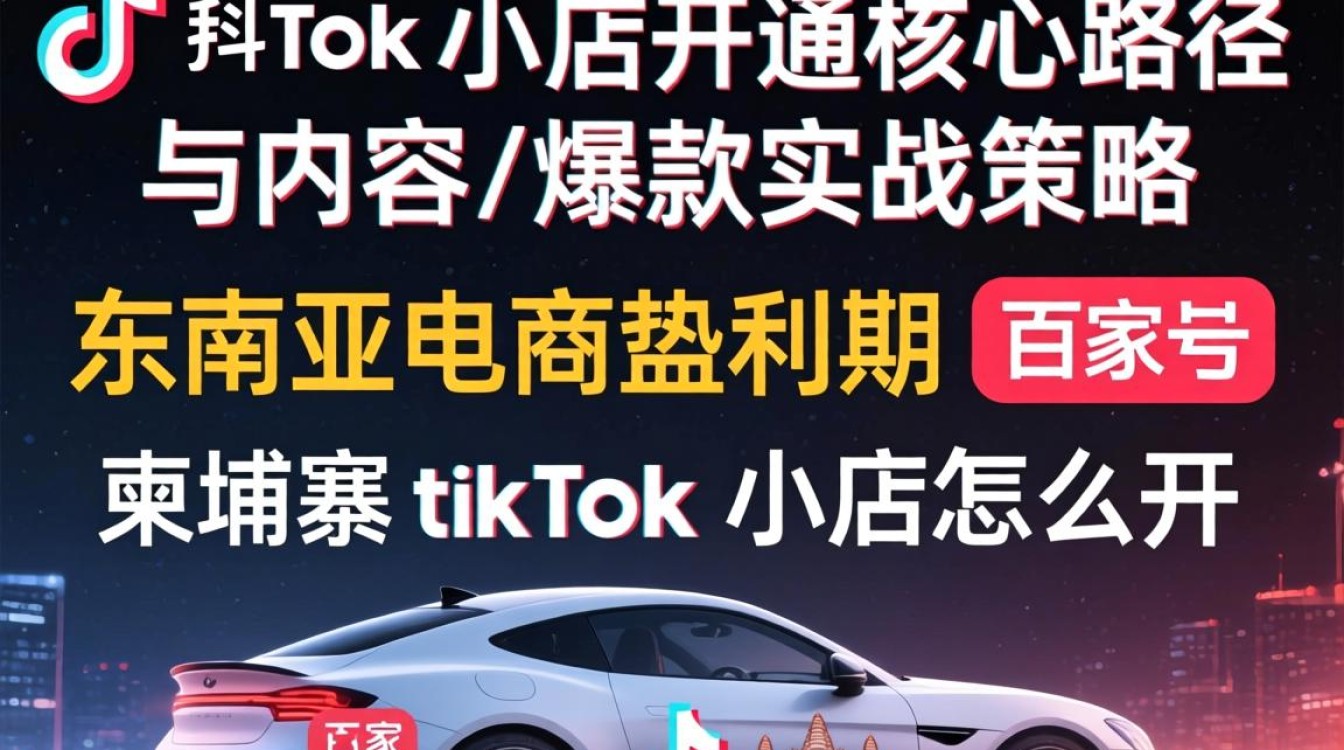 柬埔寨TikTok小店开通流程及爆款技巧