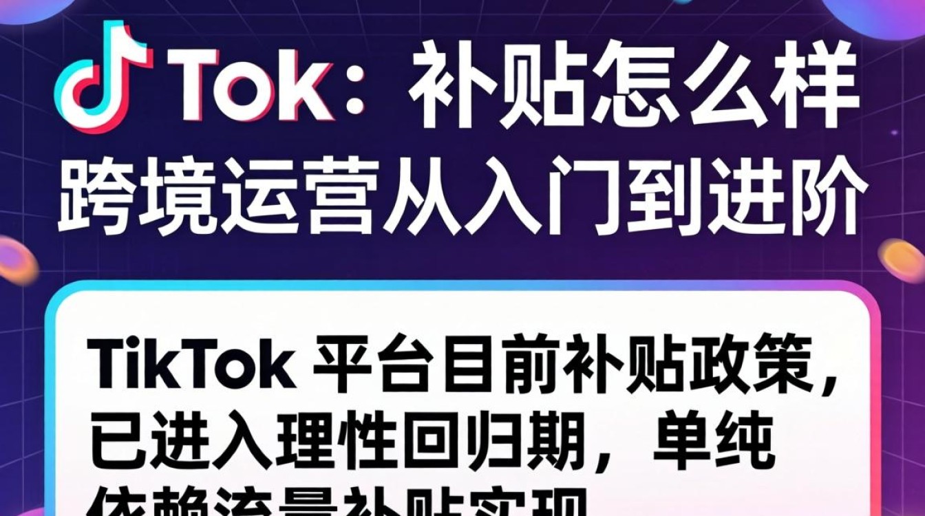 TikTok 补贴政策及跨境运营从入门到进阶