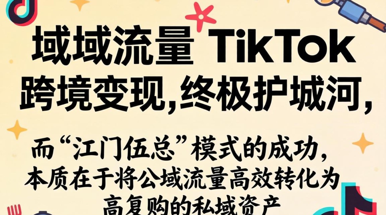 江门伍总TIKTOK私域变现持续收入打造