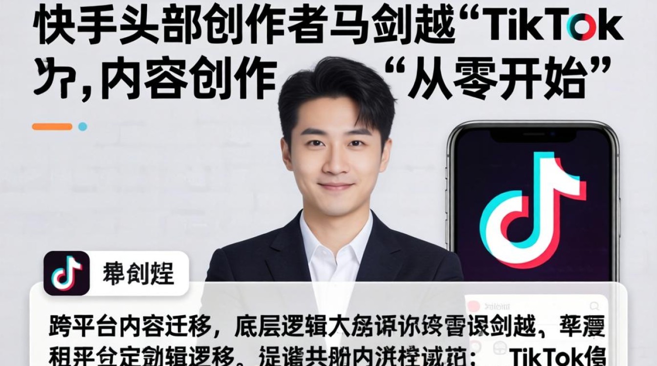 快手马剑越评价TikTok内容创作从零开始