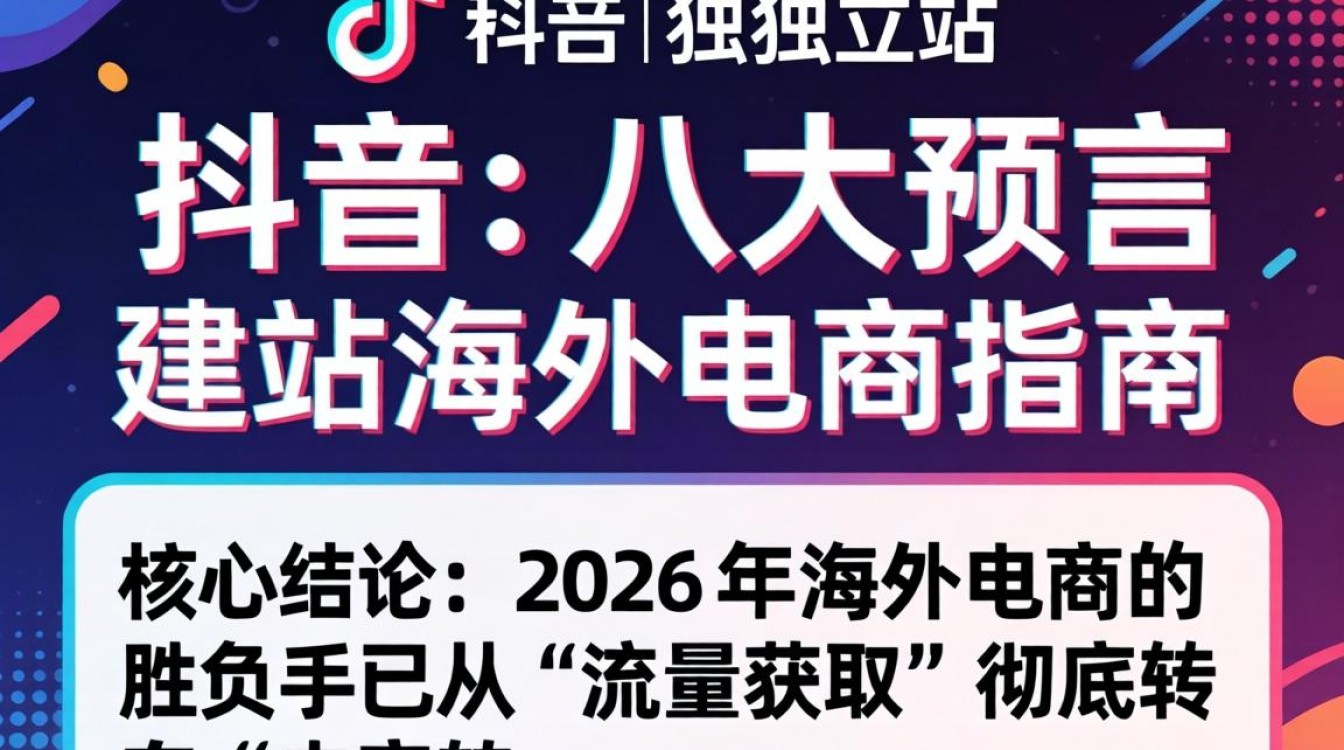 TikTok 八大预言独立站建站海外电商指南
