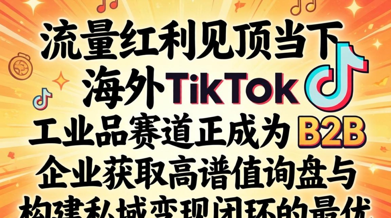 海外 TikTok 工业品如何私域变现