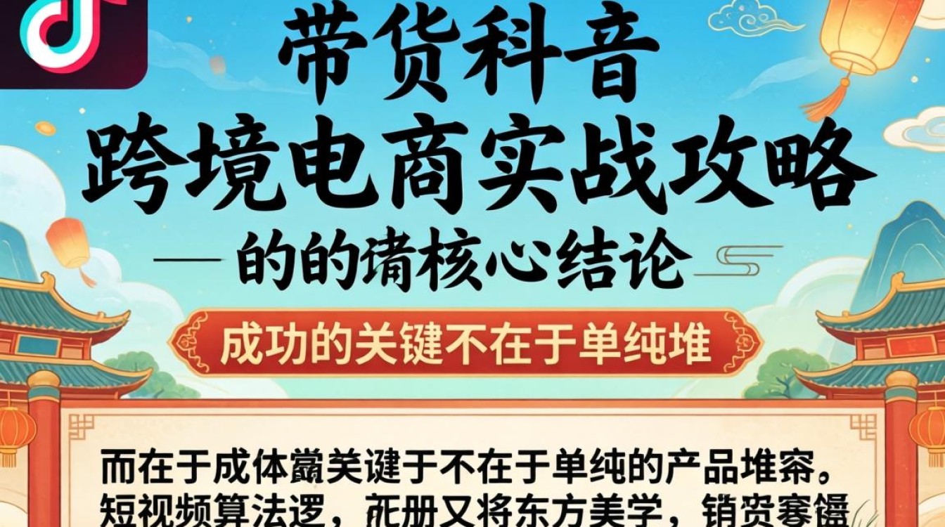 TikTok 带货中国风 跨境电商实战攻略