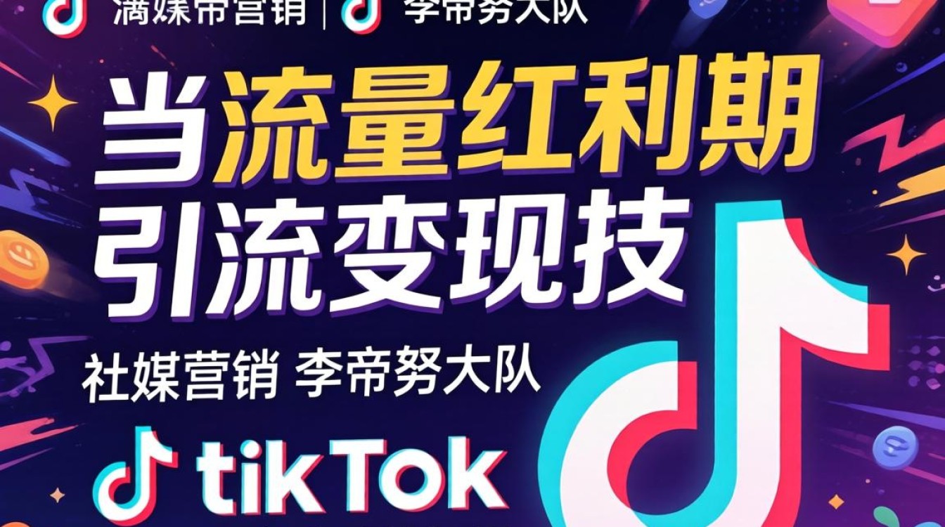 社媒营销李帝努大队 TikTok 引流变现技巧