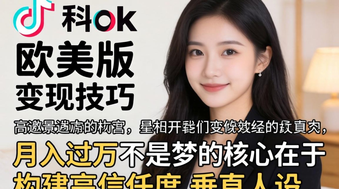 TikTok 欧美版美女变现技巧月入过万不是梦
