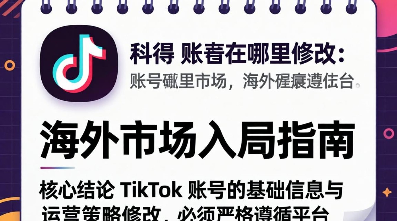 如何修改 TikTok 账号及海外市场入局指南