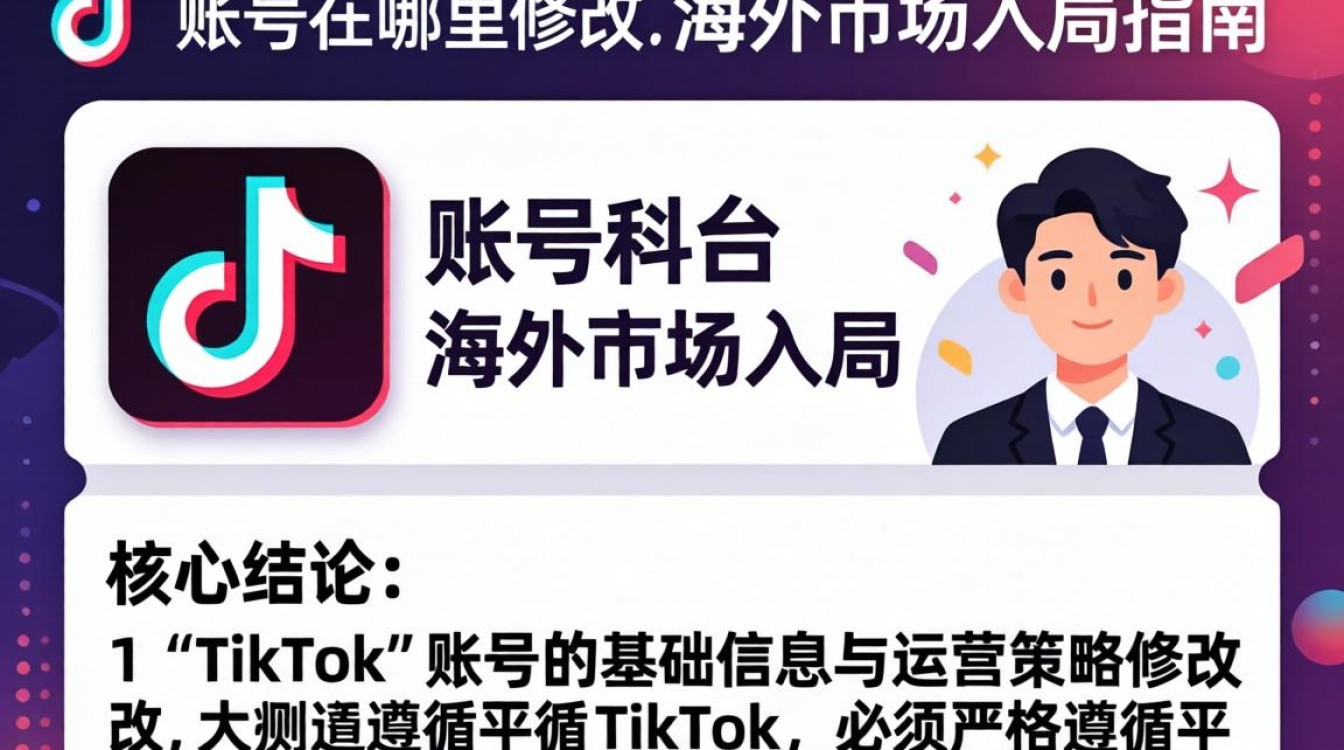 如何修改 TikTok 账号及海外市场入局指南