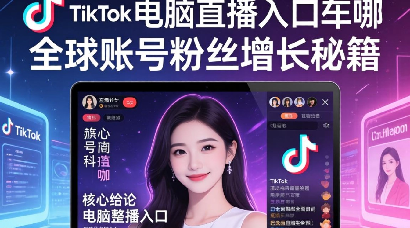 TikTok 电脑直播入口在哪