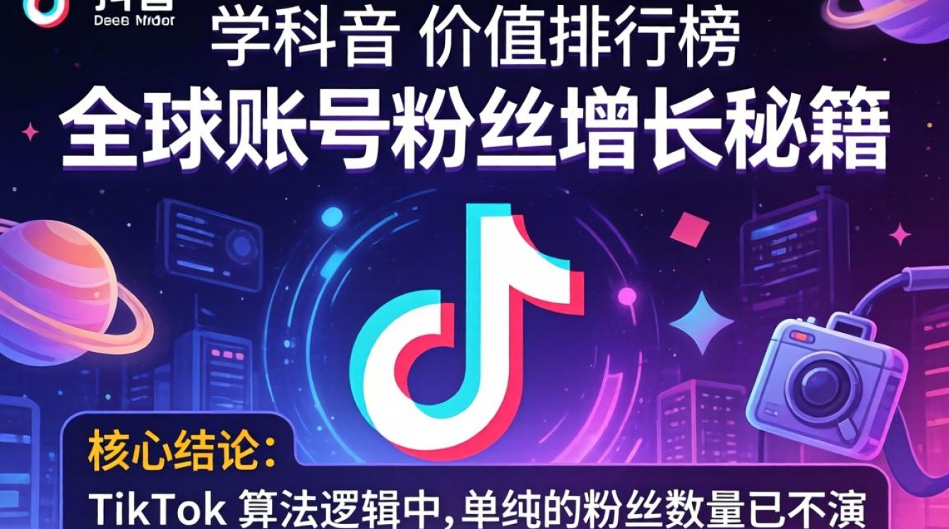TikTok 价值排行榜 全球账号粉丝增长秘籍