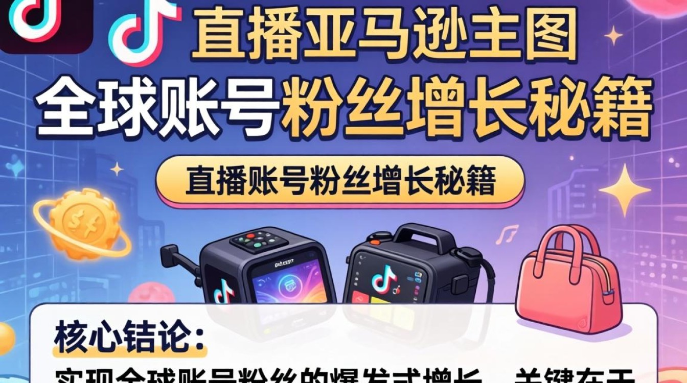 TikTok 直播亚马逊主图 全球账号粉丝增长秘籍