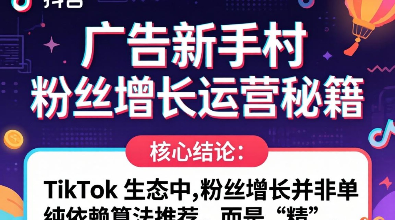 TikTok 广告新手村粉丝增长运营秘籍