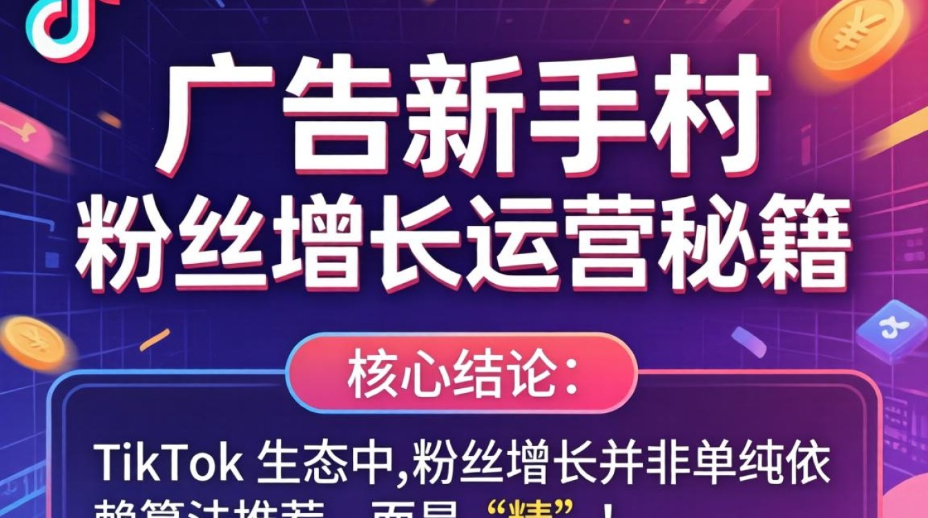 TikTok 广告新手村粉丝增长运营秘籍