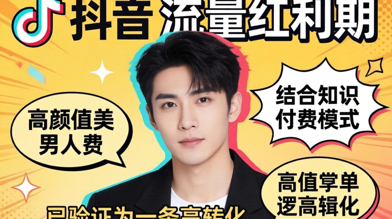 知识付费高颜值美男 TikTok 内容变现技巧