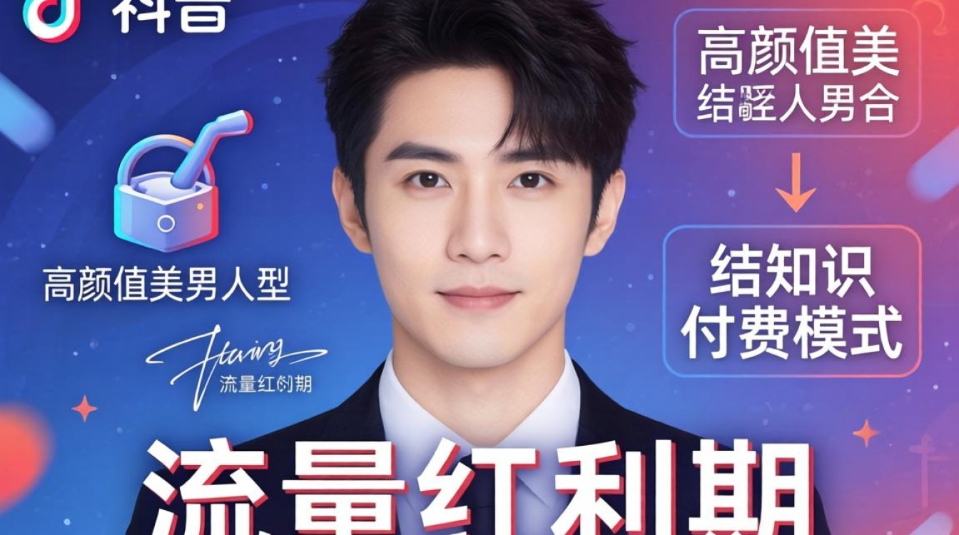 知识付费高颜值美男 TikTok 内容变现技巧